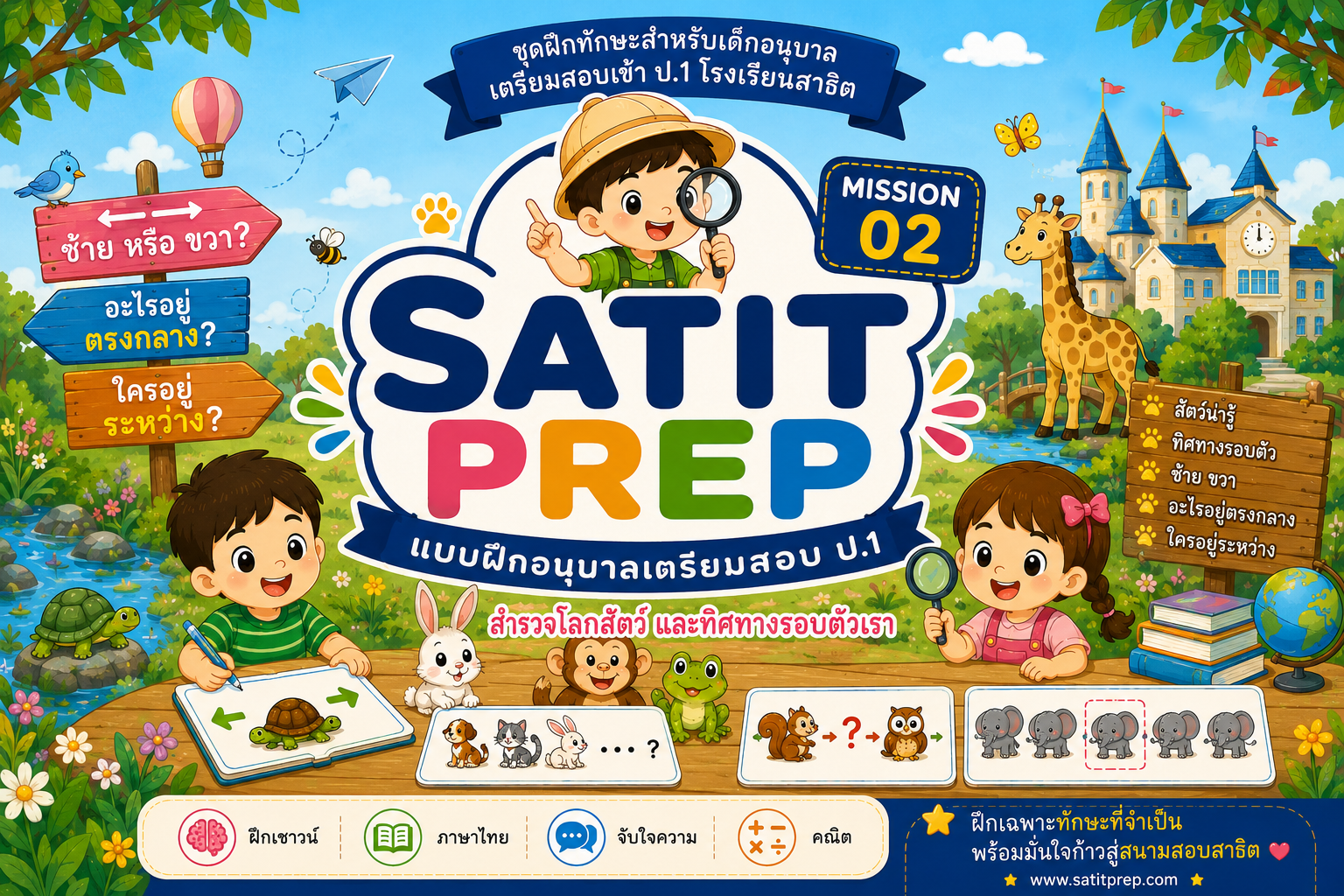 Mission 02 : สำรวจโลกสัตว์และทิศทาง